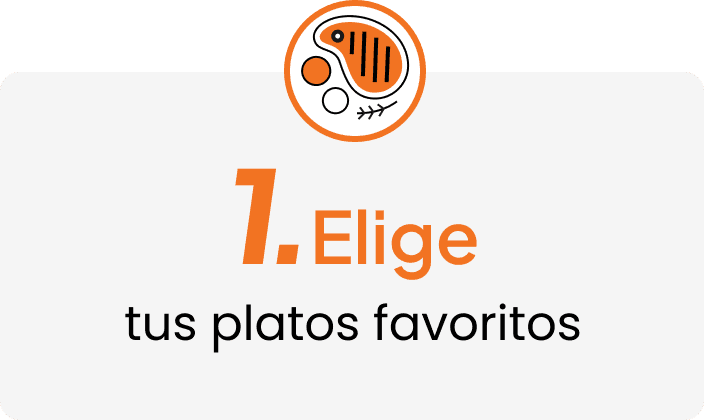 Elige tus platos favoritos