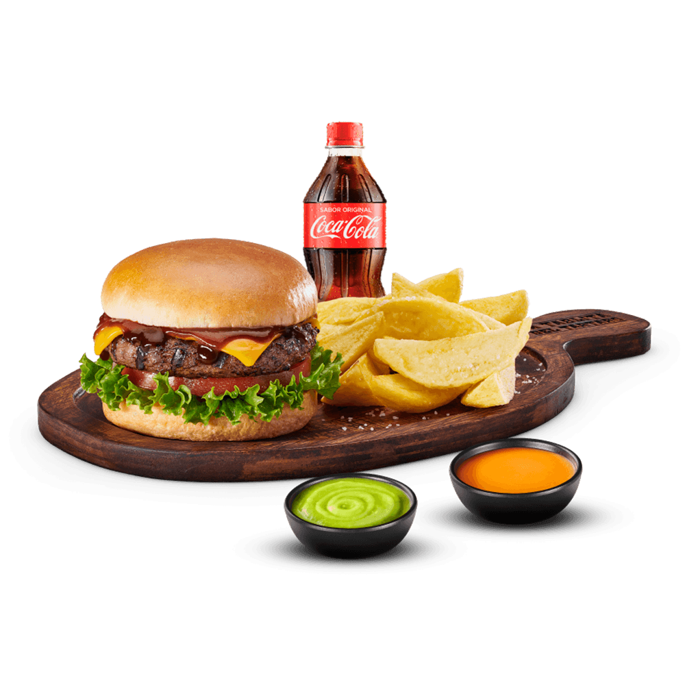 Combo Hamburguesa Res Bbq